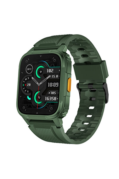 COOSTAR Ceas inteligent ® CR022, unisex, ecran HD de 1,95”, Bluetooth 5.2, monitorizare a sănătății și sportului, verde