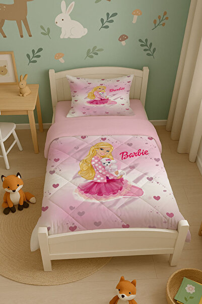 Şen Dekorasyon Barbi Çocuk yorgan Takımı