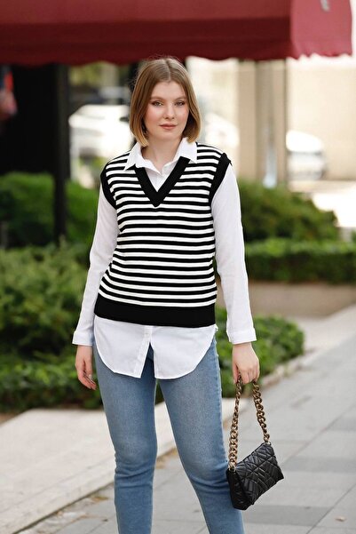 Triko Süveter cizgili