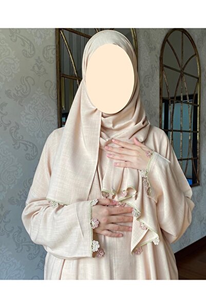 Nimet Abla Butik Hand Embroidered Prayer Robe Suit