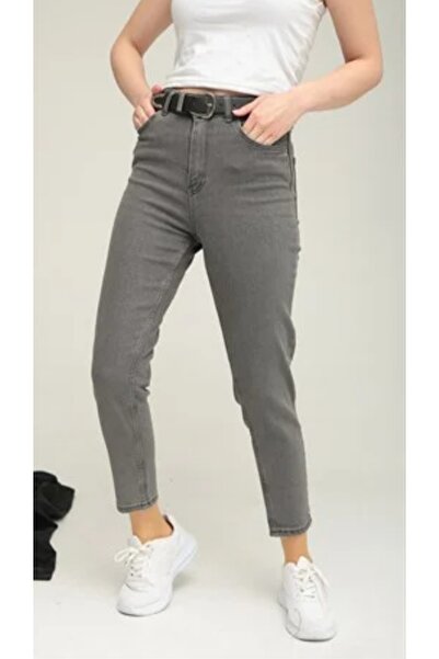 MODA بنطلون جينز موم جين عالي الخصر