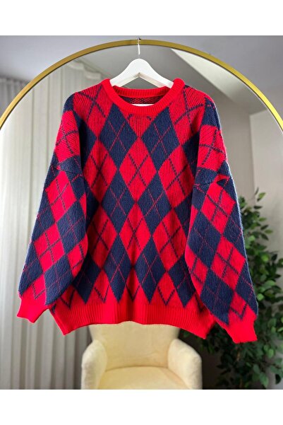 Parla Modam NORA BAKLAVA DESEN TRİKO KAZAK