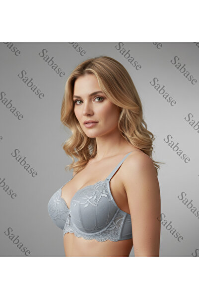 Sabase Belvü Lace Double Padded Supported Underwire Ear-Shaped Fully Padded Lace Luxury Bra