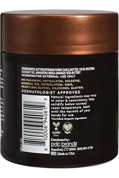 Cantu Skin Therapy Hydrating Raw Blends Body Butter - Mango, Shea & Coconut Oil, 5.5 oz