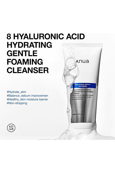 TOPONEE منظف ​​رغوي مرطب لطيف بحمض الهيالورونيك من أنـو مع الجلسرين والزنك وا...