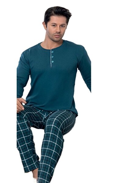 bipamuk Baron Combed Interlock Fabric Men's Pajama Set Winter Warm Textured M–2Xl