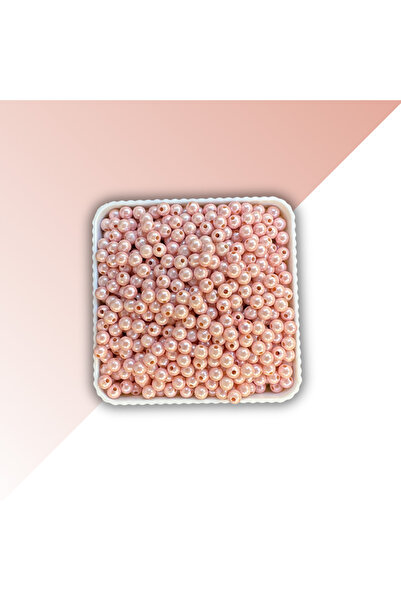 HERALDİS Renkli İnci Boncuk Pudra Pembe 6 MM Boncuk-Takı Ve DIY İçin Uygun- S...