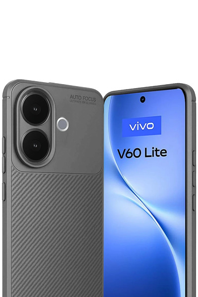 NewFace Lvsqvr Vivo V60 Lite Auto Focus Carbon Cover (225808) - Gray