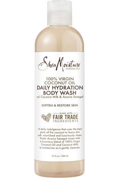 TOPONEE غسول الجسم شيا مويستشر للترطيب اليومي بزيت جوز الهند النقي 100%، للجن...