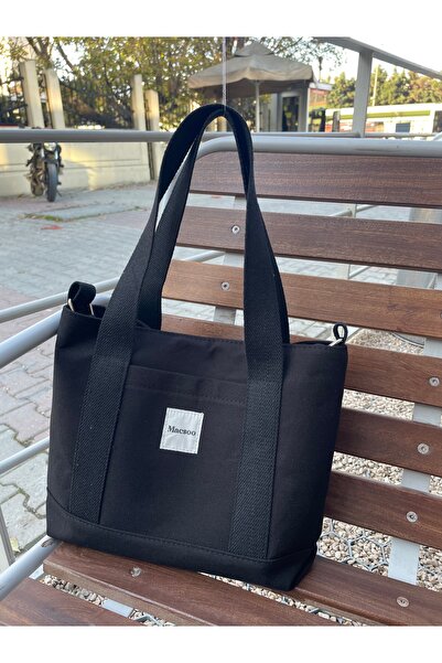 macsoo Canvas Snap Bag Adjustable Cross Strap Women's Hand and Shoulder Bag L:30 E:35 W:10 cm