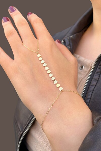 Altınaşkı Kalpli Altın Şahmeran Bileklik