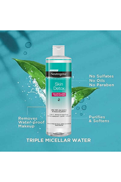 BRONZENET Neutrogena Micellar Water 3-in-1 Skin Detox - 400 ml