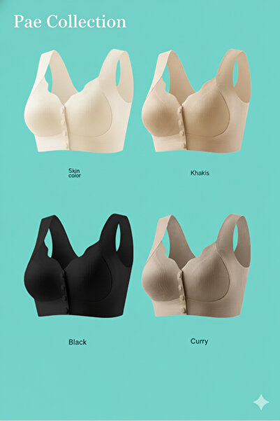 pae Bra with Front Opening, Back Support, Thick Straps, Non-Marking D Stitch-Free Modern Breastfeeding and Maternity Bra