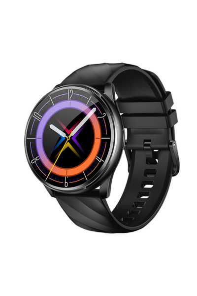 Ixiu ® K77 Ceas inteligent pentru bărbați, ecran IPS de 1,46", apeluri Bluetooth, moduri Sănătate și Sport, negru