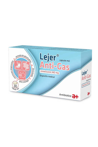 Other Lejer Anti-Gas, 240 mg, 30 capsule moi, Antibiotice