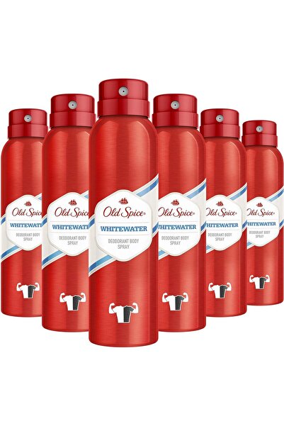 Old Spice Whitewater Deodorant Body Spray For Men, 150 ml, 6 Packs