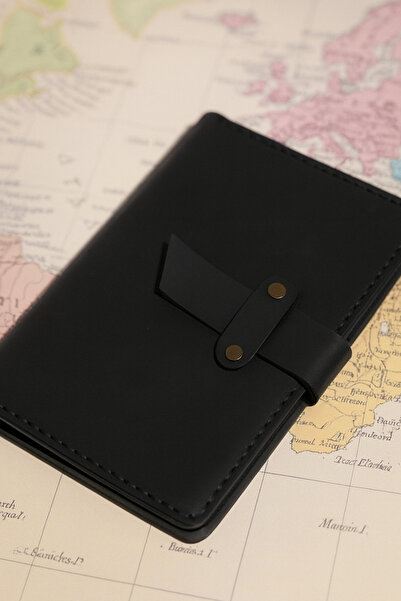 Colermi Leather Passport Cover and Card Holder – Handmade, Double Compartment Travel Wallet