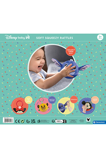 Minnie Mouse Disney Minnie plush figure, baby rattle Clementoni