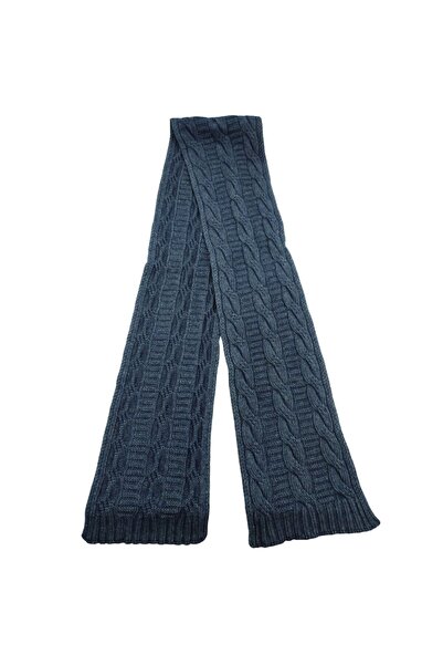 AXE SPORTSWEAR Winter Soft Textured Wool Hair Knitting Pattern Thick Knitwear Tuşe Scarf and Beanie 2-Piece Set