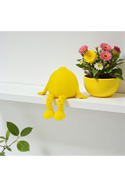 Hunga Oturan Sevimli Limon Biblo – Sallanan Ayaklı - Araba Süsü - Dekoratif M...