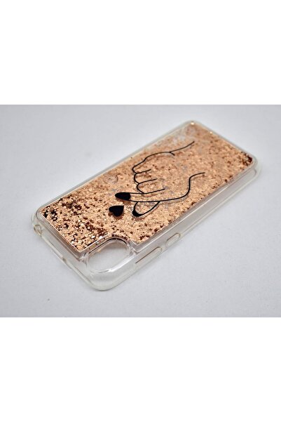 Generic Glitter Liquid Clear Silicone Gel TPU Shockproof Cover for Huawei Y5 2019 (Gold 01)