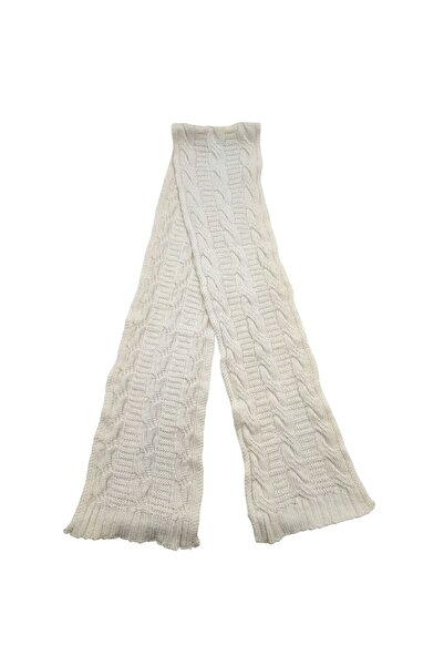 AXE SPORTSWEAR Winter Soft Textured Wool Hair Knitting Pattern Thick Knitwear Tuşe Scarf and Beanie 2-Piece Set