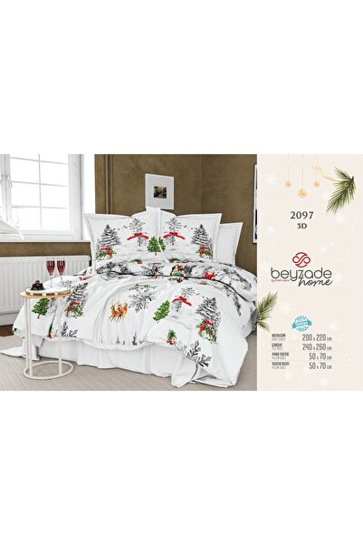 BEYZADE HOME New Year's Bedding Set Christmas Special Series Double Size 2097