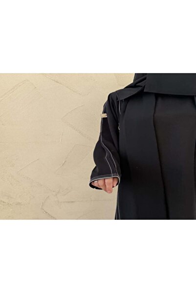 GENERIC4 Roman crepe abaya, a distinctive and wonderful design, half-circle style.