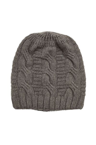 AXE SPORTSWEAR Winter Soft Textured Wool Hair Knitting Pattern Thick Knitwear Tuşe Scarf and Beanie 2-Piece Set