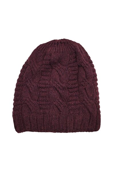 AXE SPORTSWEAR Winter Soft Textured Wool Hair Knitting Pattern Thick Knitwear Tuşe Scarf and Beanie 2-Piece Set