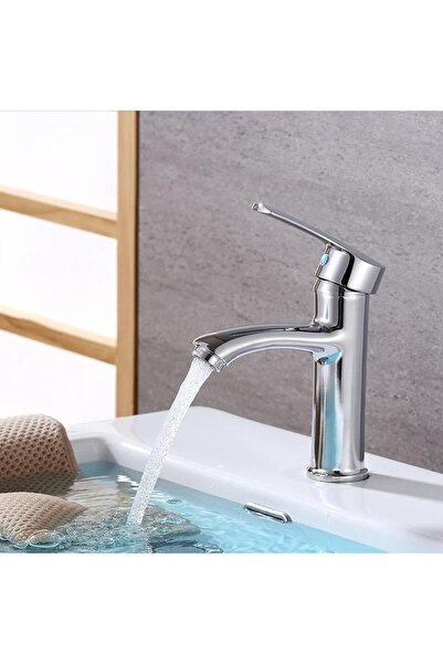 Alim صنبور حوض الحمام - مقبض واحد من الفولاذ المقاوم للصدأ والكروم