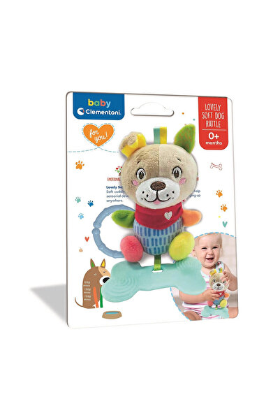 Animals Câine Lovely zornăitoare de pluș Clementoni