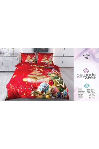 BEYZADE HOME New Year's Bedding Set Christmas Special Series Double Size 2092