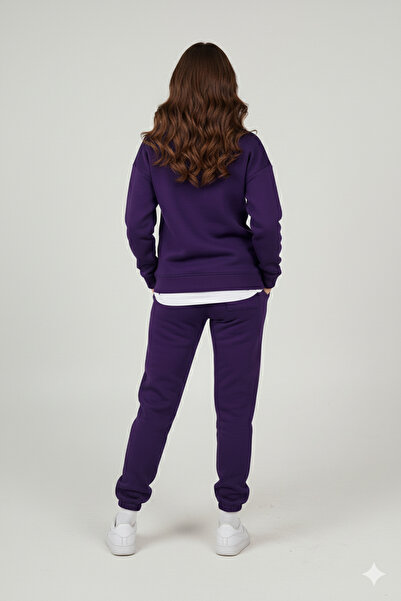 MBEY1989 Mbey 3 İplik Ş Fleece-Lined Women's Sweatpants