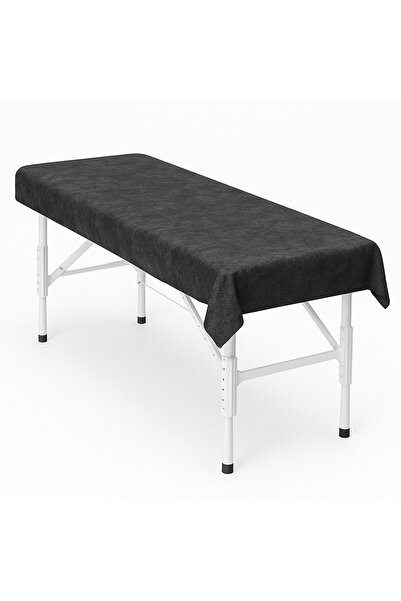 Fabemax 60cm Liquid-Proof Laminated Stretcher Cover Examination Table Cover Spa Massage Cover Black 1 Roll