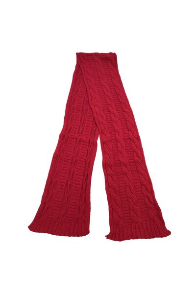 AXE SPORTSWEAR Winter Soft Textured Wool Hair Knitting Pattern Thick Knitwear Tuşe Scarf and Beanie 2-Piece Set