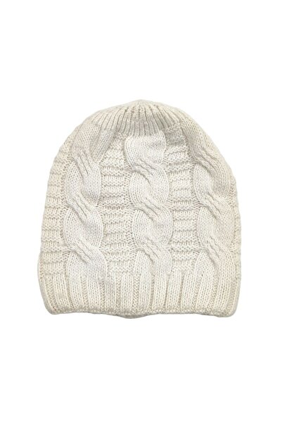 AXE SPORTSWEAR Winter Soft Textured Wool Hair Knitting Pattern Thick Knitwear Tuşe Scarf and Beanie 2-Piece Set