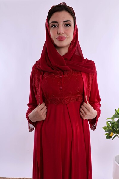 ByLohusa Effortt Cherry Hijab Maternity Set