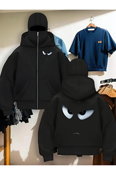 LAYORA Loose Fit Zip up Sweatshirt for Streetwear