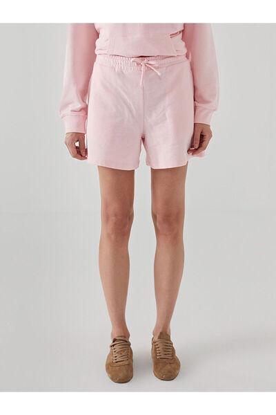 LC Waikiki Pink Women's Shorts with Elastic Waist