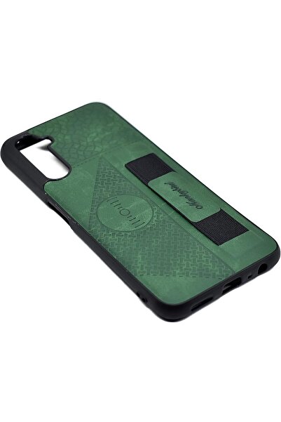 Generic Leather Cover With Holder For Realme 6 (Green)