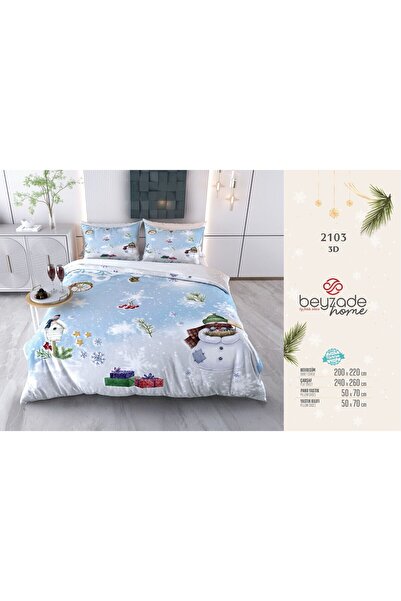 BEYZADE HOME New Year's Bedding Set Christmas Special Series Double Size 2103