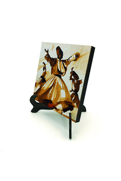 Sadrazam حامل طاولة خشبي من الخشب المضغوط مقاس مطبوع سم × 10سم |   كي آر تي-76