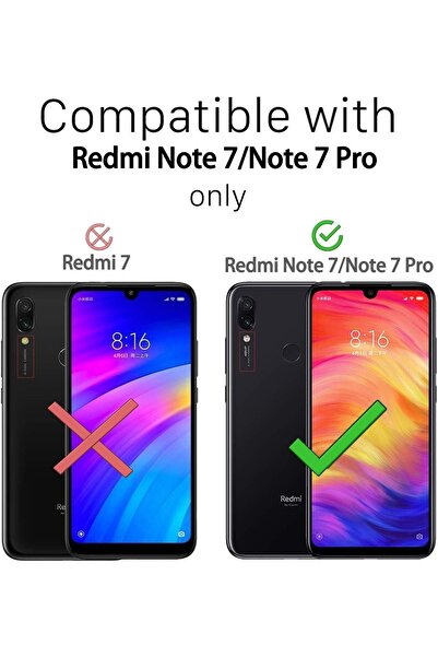 Other Flexible rear protective cover for Xiaomi Redmi Note 7 / Note 7 Pro - Red, Silicone