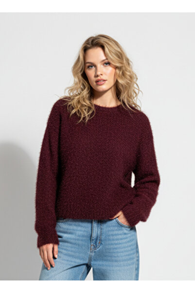 Ceylen Premium Furry Basic Women's Sweater