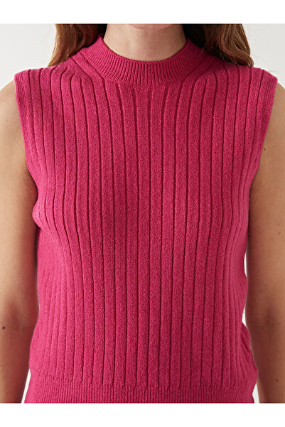 LC Waikiki Crew Neck Textured Women's Knitwear Undershirt