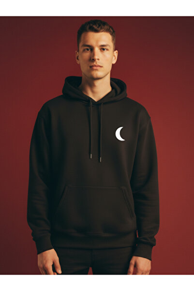 Etoile Studio Sun and Moon Lover Combination Unisex Oversized Hooded Sweatshirt