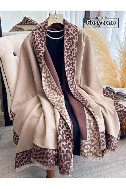 lamsat fn Reversible Synthetic Cashmere Shawl Scarf, 1 Piece, Contrast Colors, Thick & Warm for Fall/Winter