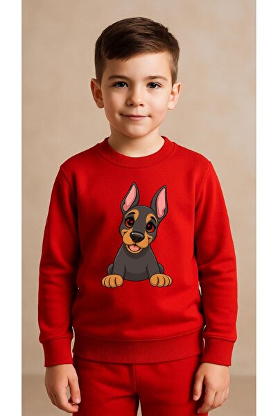 playwear Παιδικό Φούτερ Σετ με στάμπα CUTE DOG για Κορίτσια και Αγόρια, με λα...
