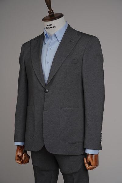 Kadir Büyükkaya Gofre Kumaştan Üretilmiş Erkek Jogger Takım Elbise-KAW1800S